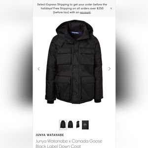 Canada Goose Junya Watanabe Comme Des Garcons Down Fill Winter Jacket Authentic